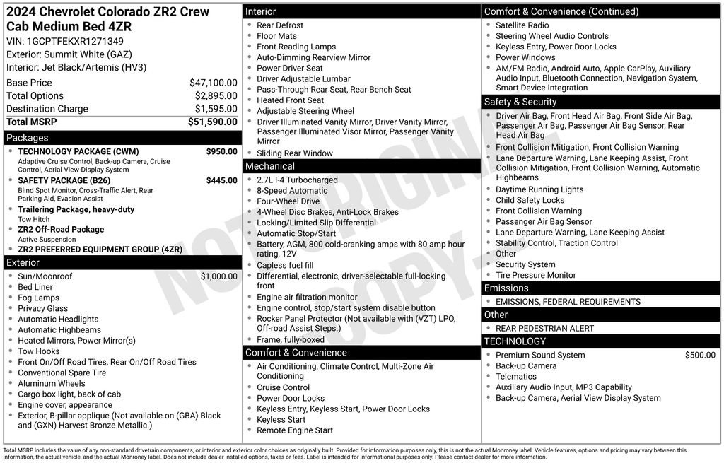 Certified 2024 Chevrolet Colorado ZR2 w/ Technology Package image 3