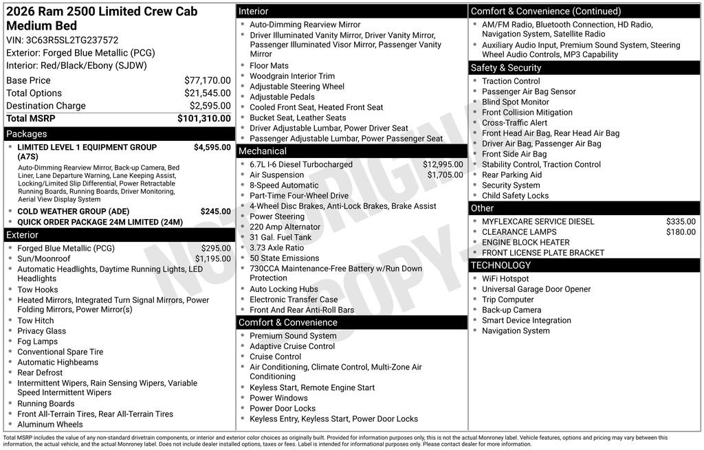 New 2026 RAM 2500 Limited image 2