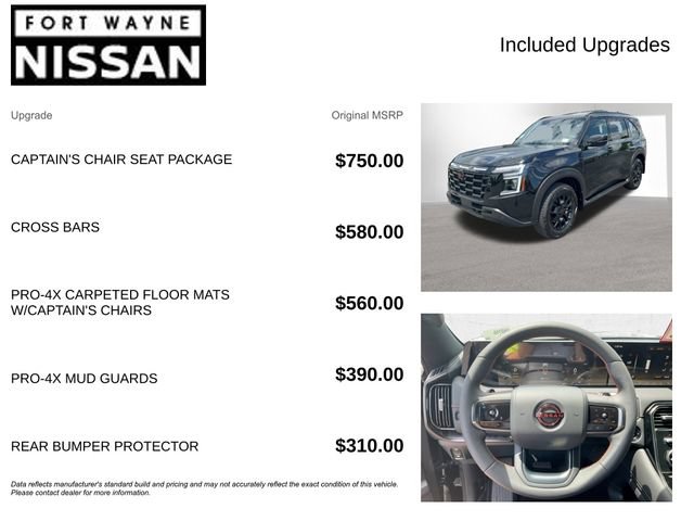 New 2026 Nissan Armada PRO-4X w/ Captain's Chari Seat Package AWD/4WD image 4