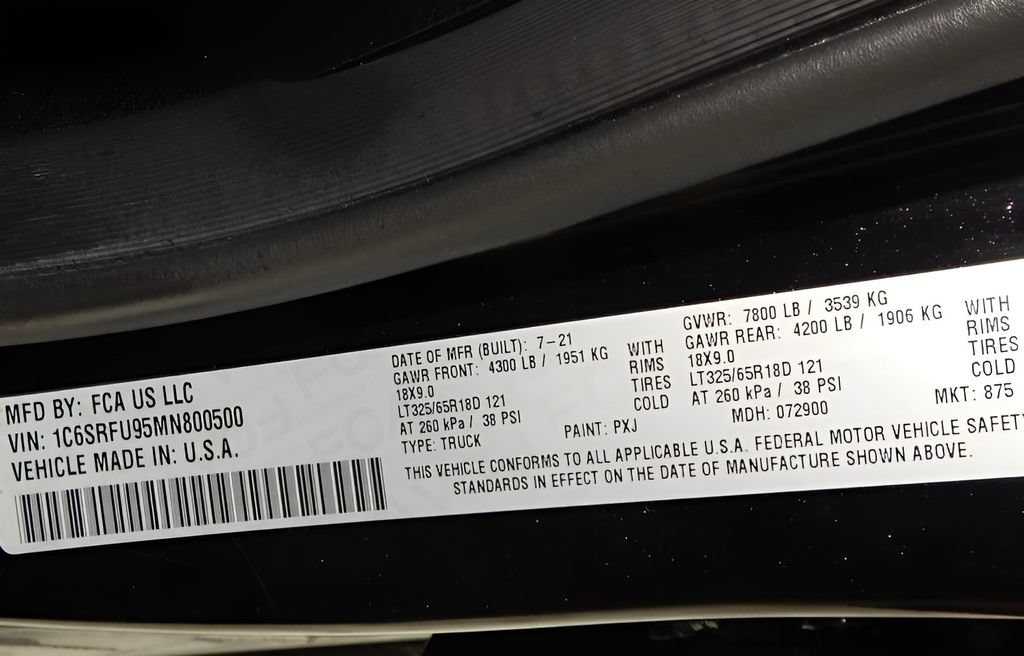 Used 2021 RAM 1500 TRX w/ TRX Level 2 Equipment Group AWD/4WD image 10