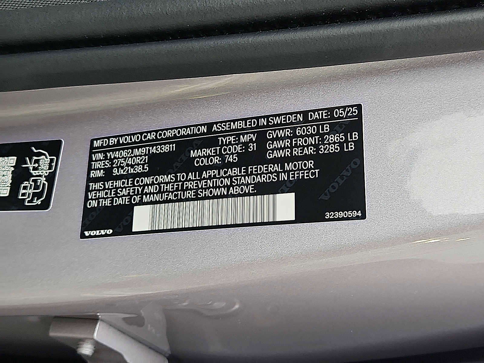 Used 2026 Volvo XC90 B6 Ultra w/ Protection Package Premier image 26