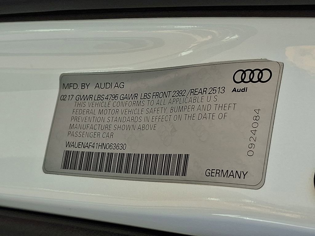 Used 2017 Audi A4 2.0T Premium Plus w/ Premium Plus Package AWD/4WD image 28