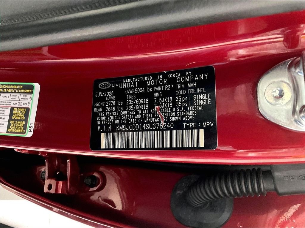 Certified 2025 Hyundai Tucson SEL AWD/4WD image 36