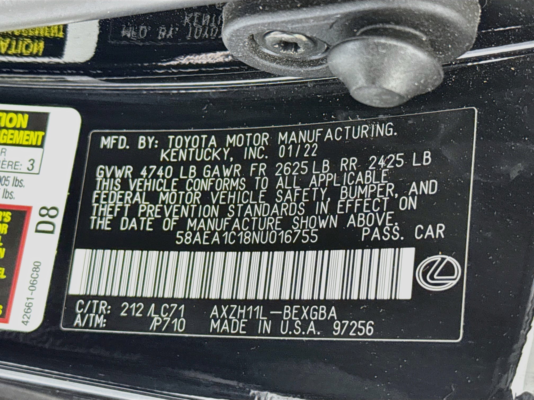 Used 2022 Lexus ES 300h w/ Accessory Package FWD image 33