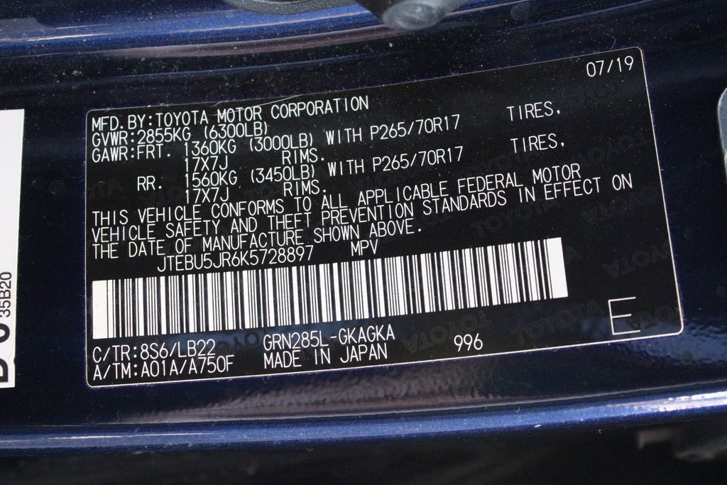 Certified 2019 Toyota 4Runner SR5 Premium image 67