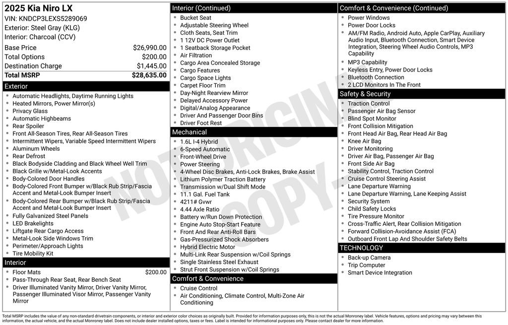 Used 2025 Kia Niro LX FWD image 13