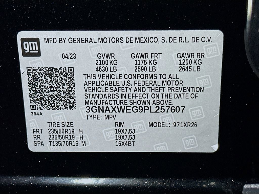 Used 2023 Chevrolet Equinox RS w/ RS Leather Package image 21