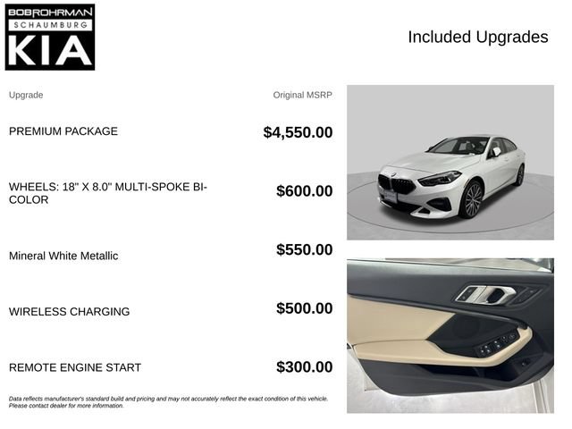 Used 2021 BMW 228i Gran Coupe w/ Premium Package FWD image 4