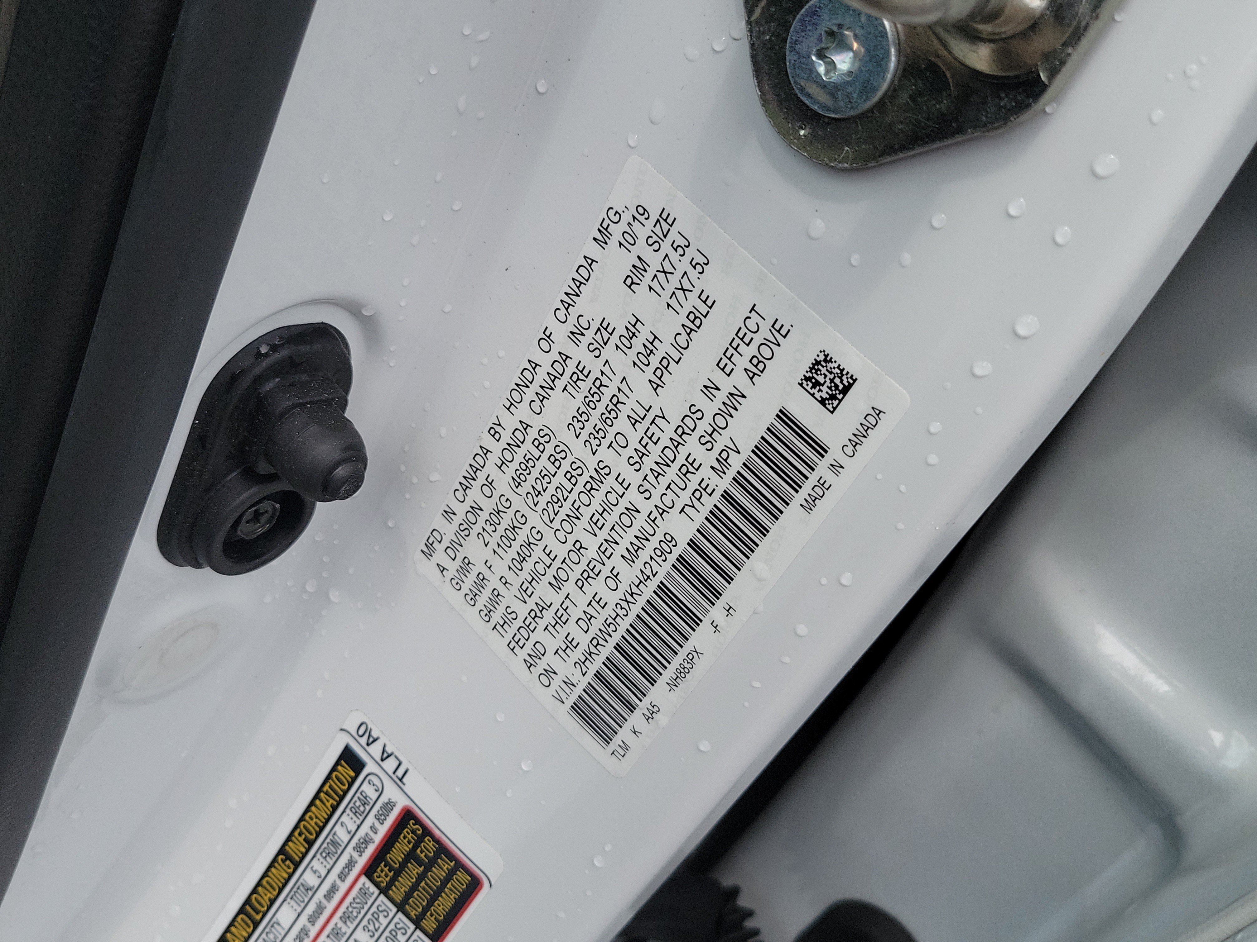 Certified 2019 Honda CR-V LX image 32