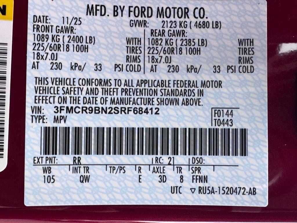 New 2025 Ford Bronco Sport Big Bend w/ Convenience Package AWD/4WD image 41