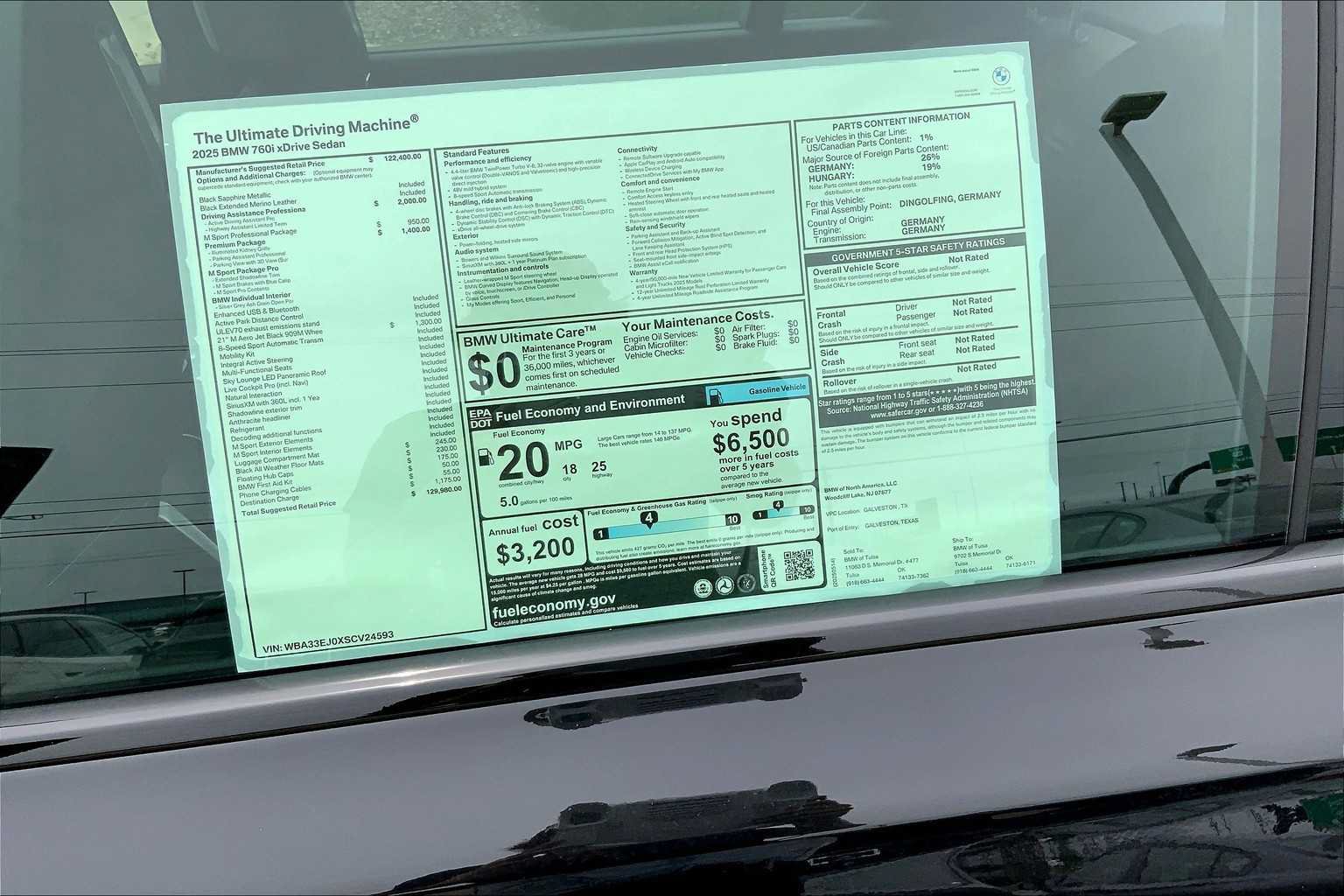 New 2025 BMW 760i xDrive AWD/4WD image 20