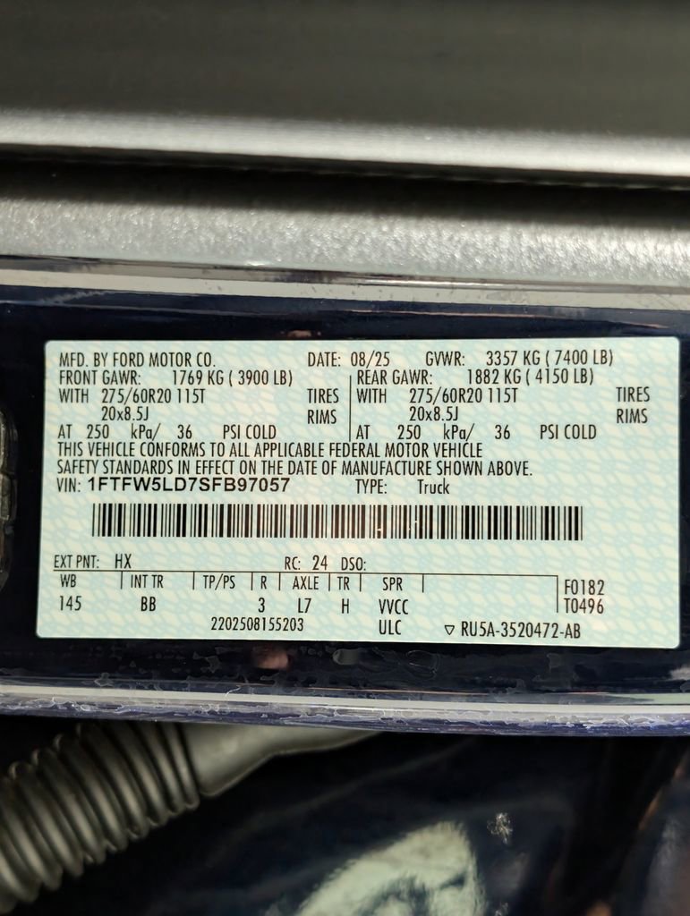 Certified 2025 Ford F150 Lariat w/ Equipment Group 501A Mid image 26