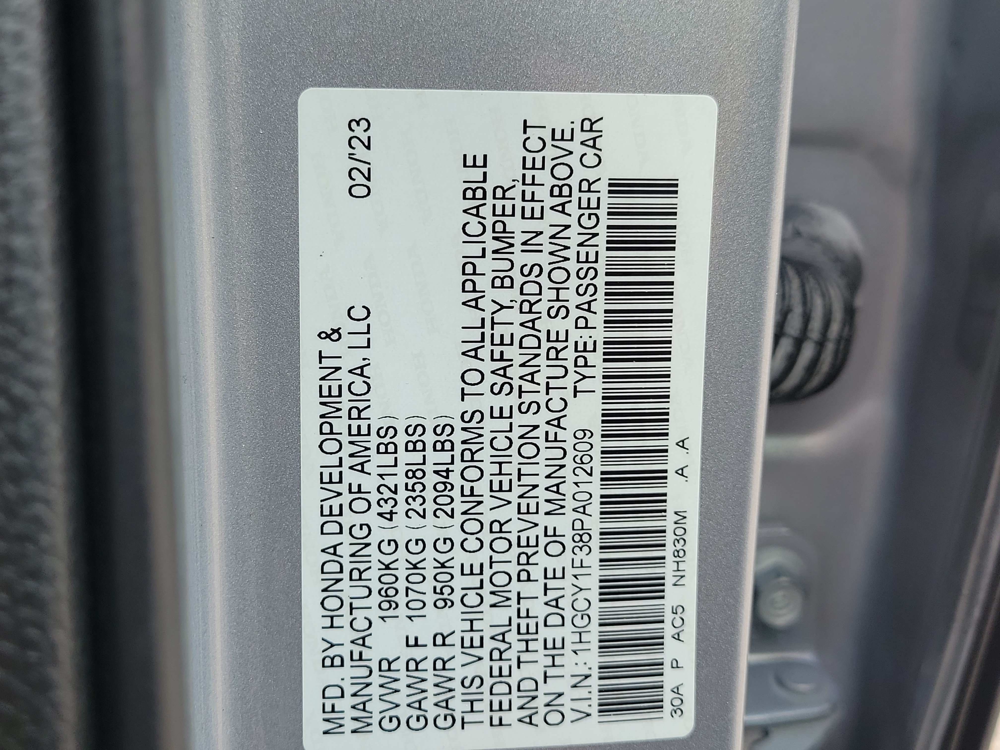 Used 2023 Honda Accord EX image 34