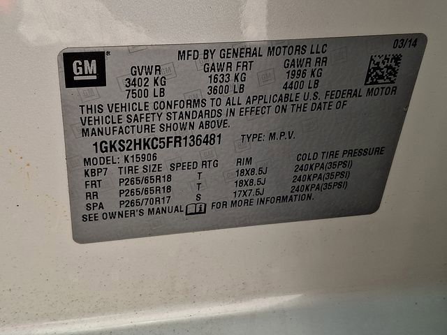 Used 2015 GMC Yukon XL SLT w/ Open Road Package AWD/4WD image 31