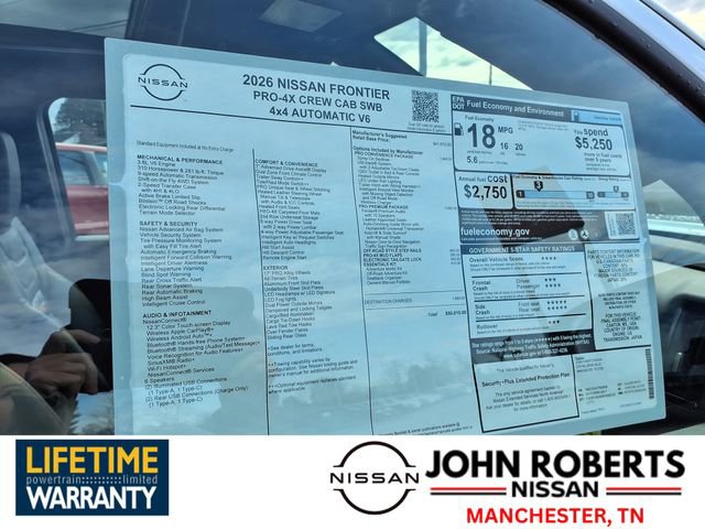 New 2026 Nissan Frontier PRO-4X w/ Pro Premium Package image 18