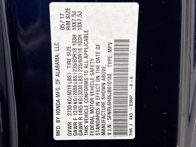 Used 2018 Honda Odyssey Touring image 12
