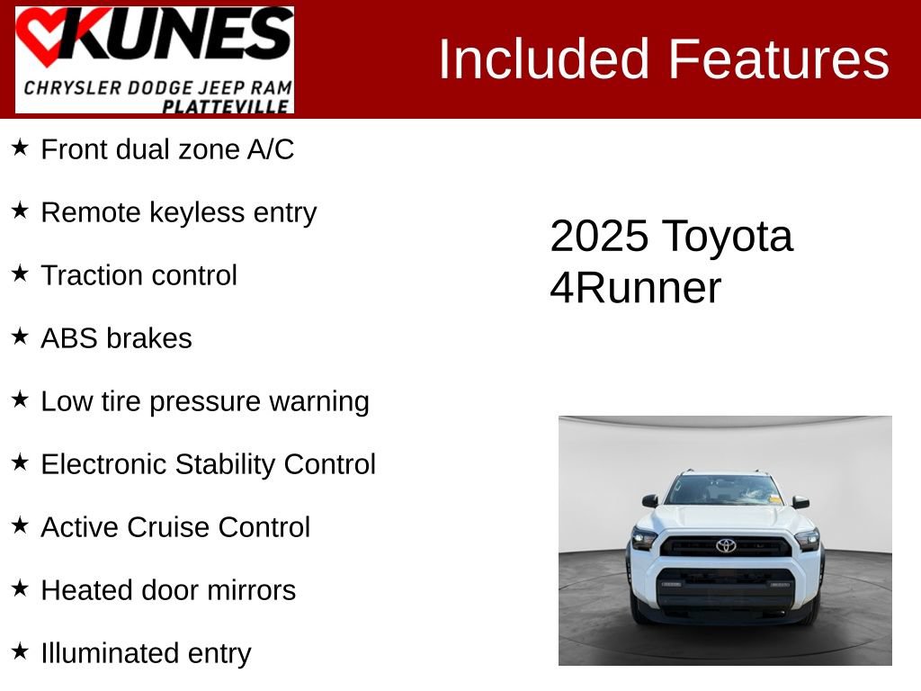 Used 2025 Toyota 4Runner SR5 AWD/4WD image 2