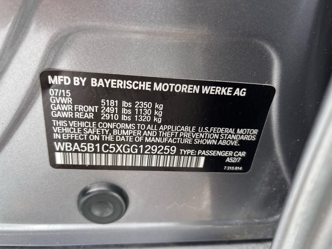 Used 2016 BMW 535i Sedan RWD image 26