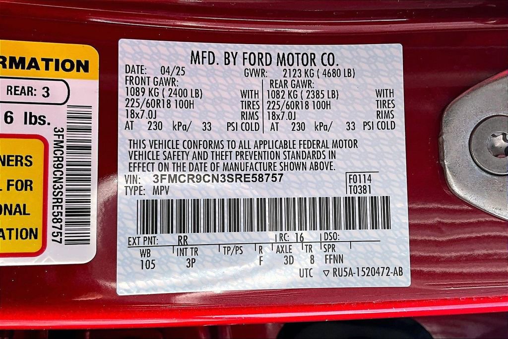 Certified 2025 Ford Bronco Sport Outer Banks w/ Outer Banks Tech Package+ image 33