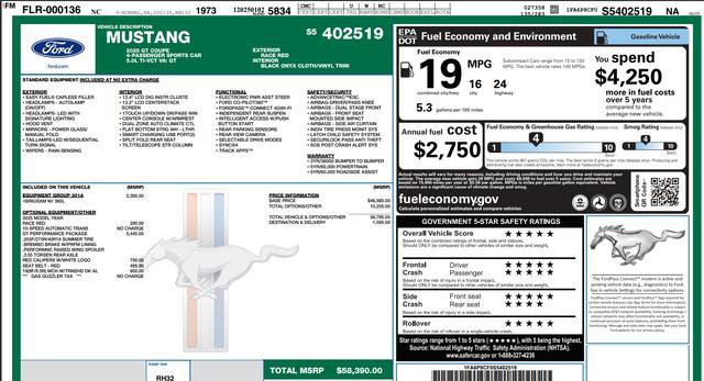 Used 2025 Ford Mustang GT w/ GT Performance Package image 17