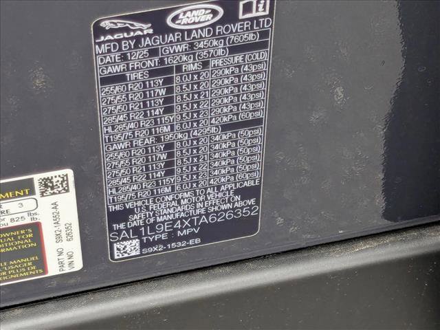 New 2026 Land Rover Range Rover Sport Dynamic SE image 19