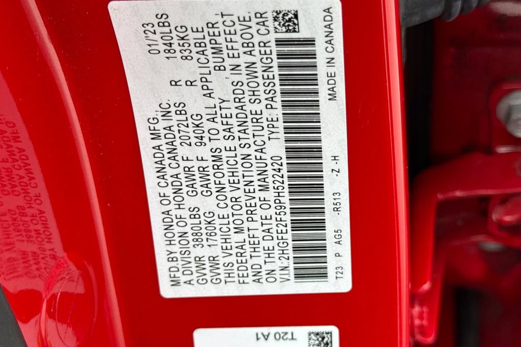 Certified 2023 Honda Civic Sport image 34