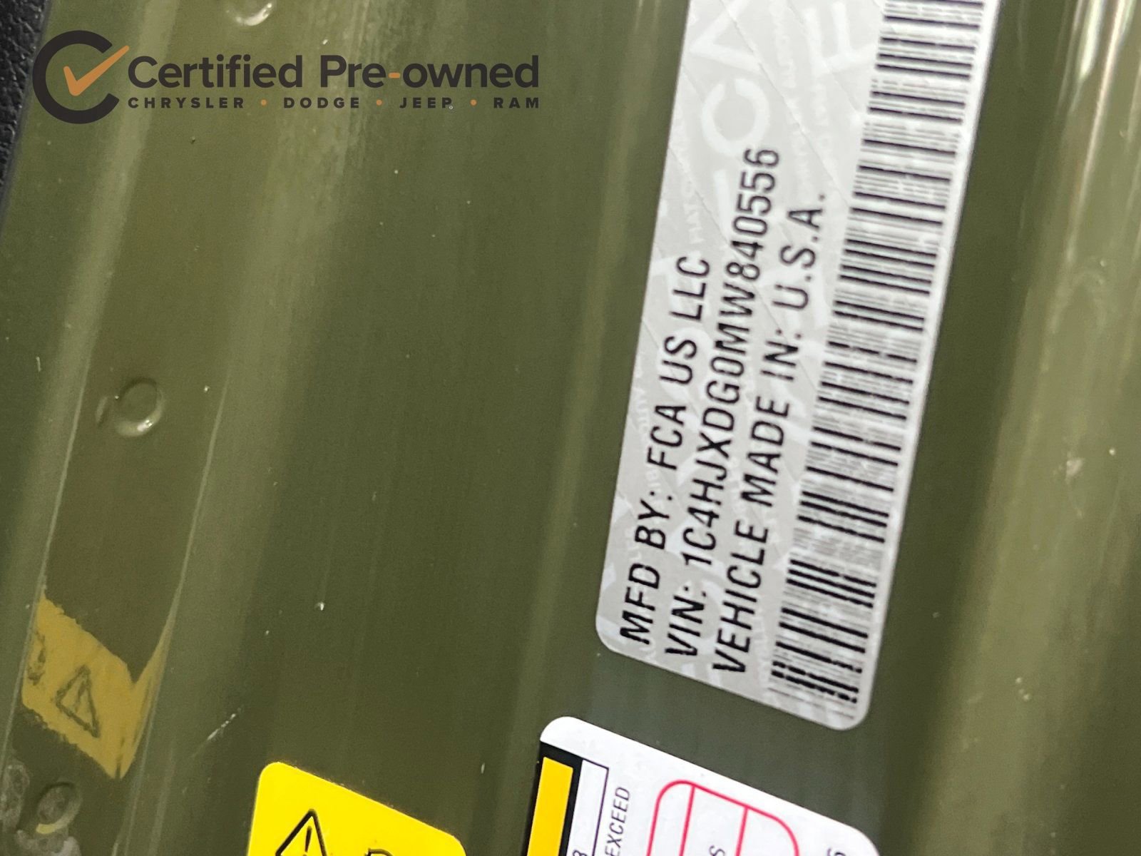 Certified 2021 Jeep Wrangler Unlimited Sport w/ Sun And Sound Package image 34