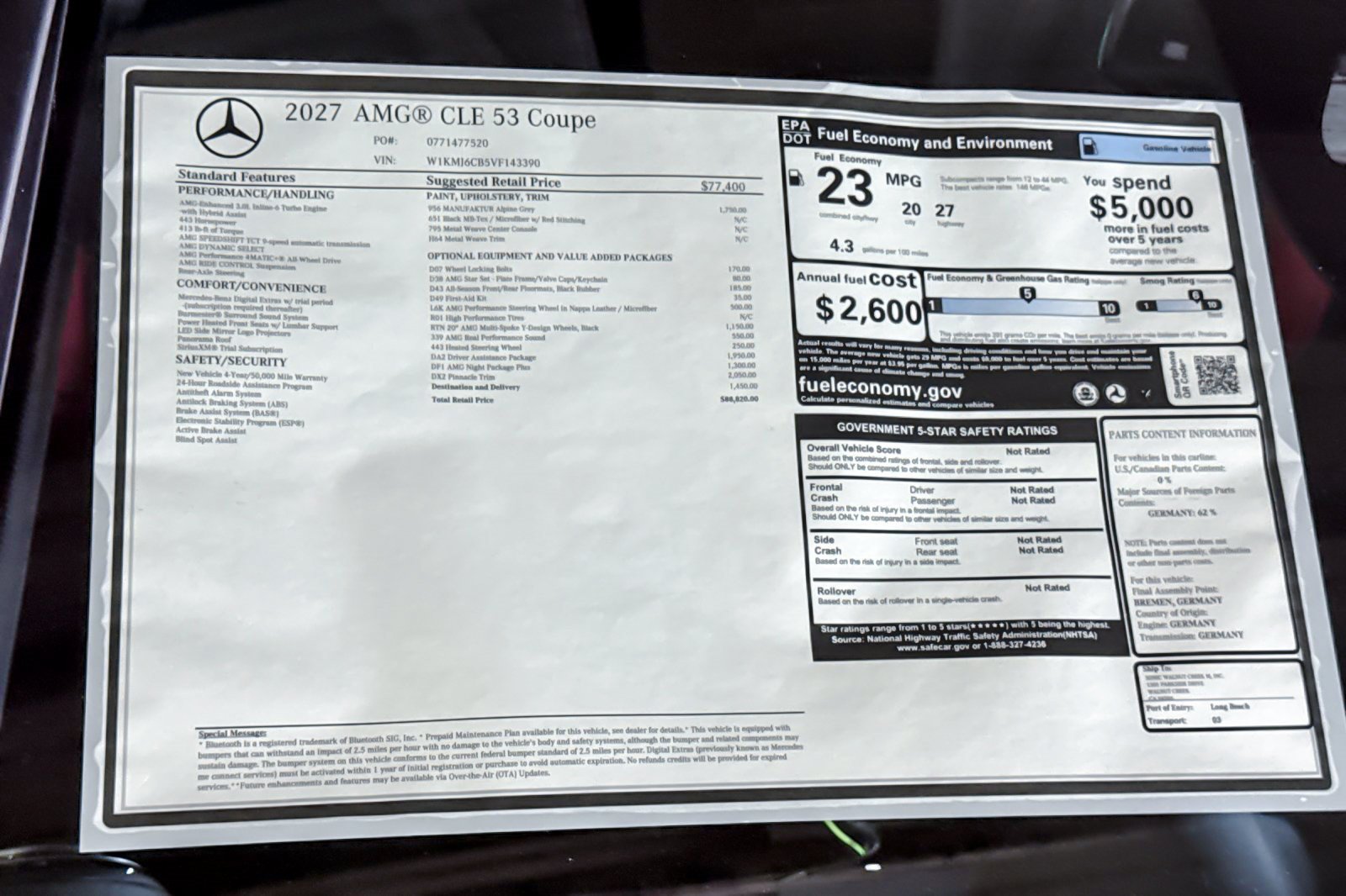 New 2027 Mercedes-Benz CLE 53 AMG 4MATIC Coupe image 29
