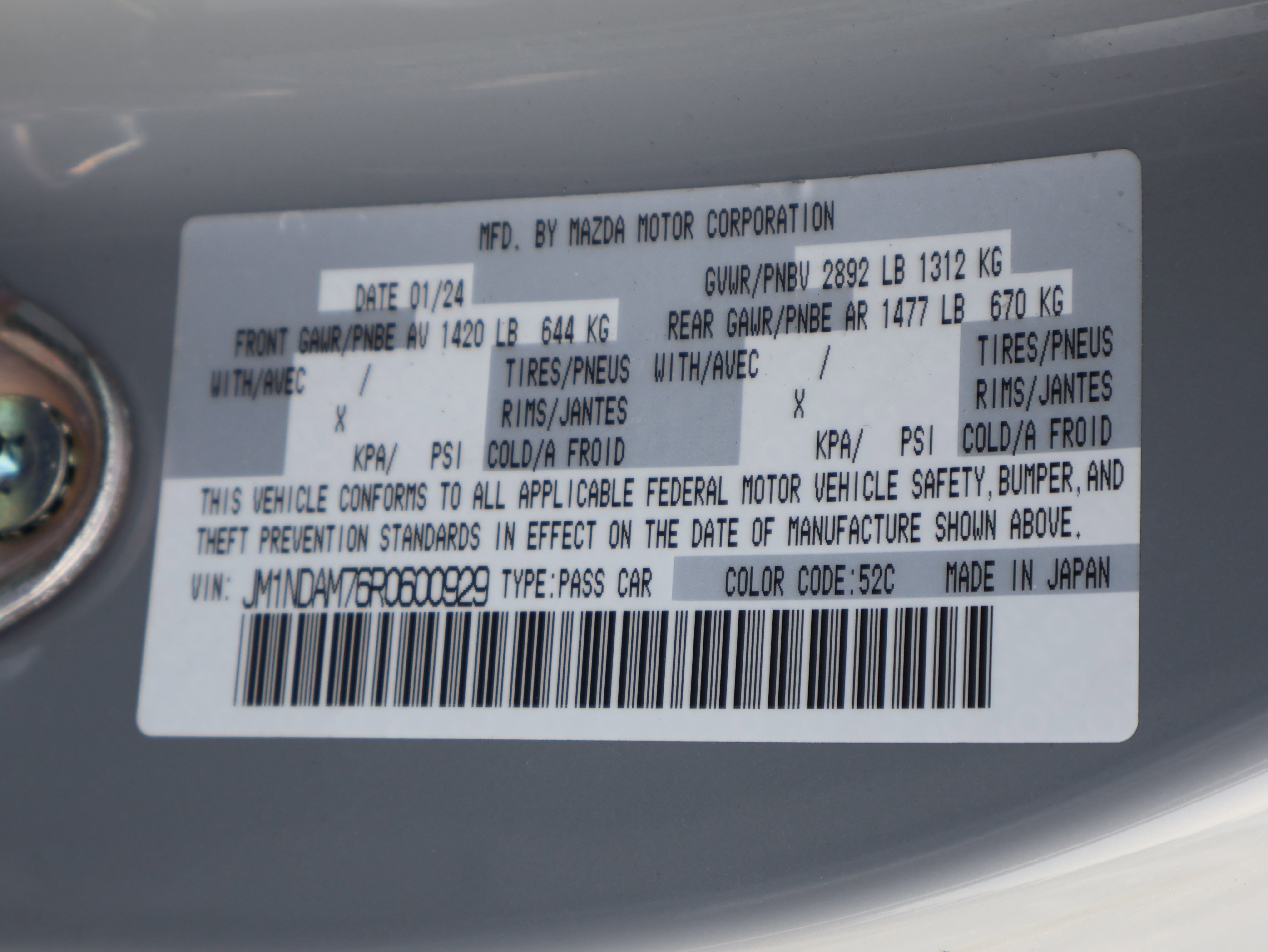 Used 2024 MAZDA MX-5 Miata RF Grand Touring image 39