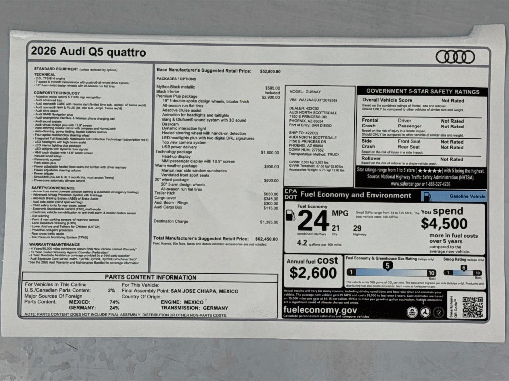 New 2026 Audi Q5 Premium AWD/4WD image 9