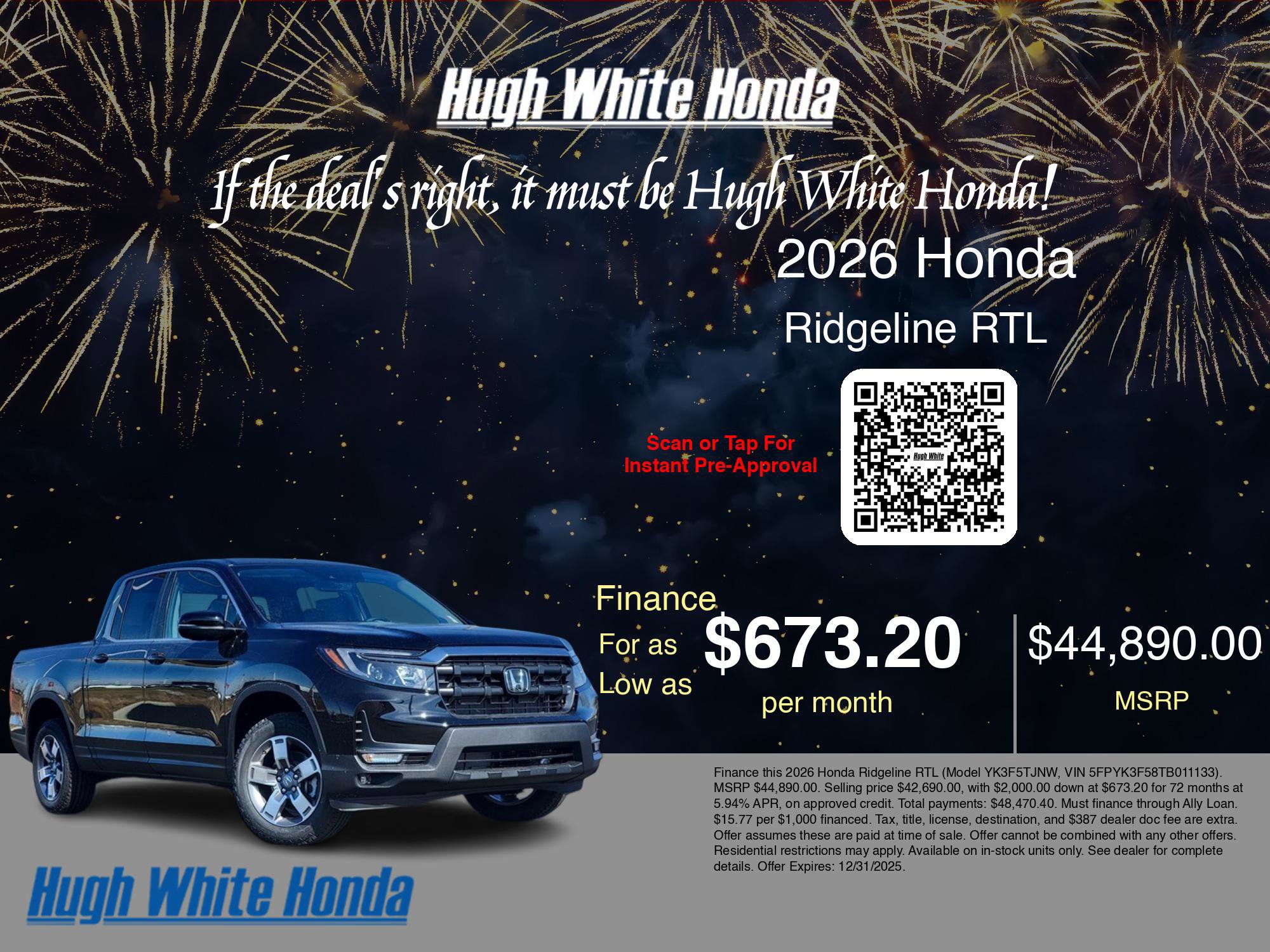 New 2026 Honda Ridgeline RTL image 7