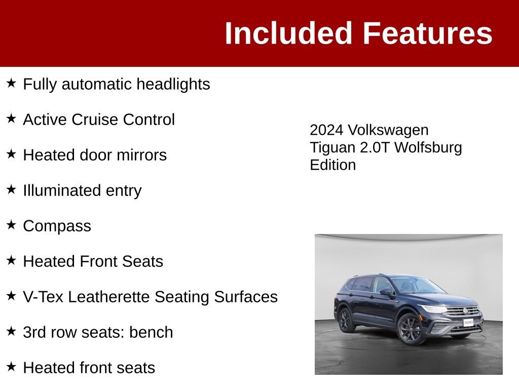 Used 2024 Volkswagen Tiguan Wolfsburg Edition FWD image 4