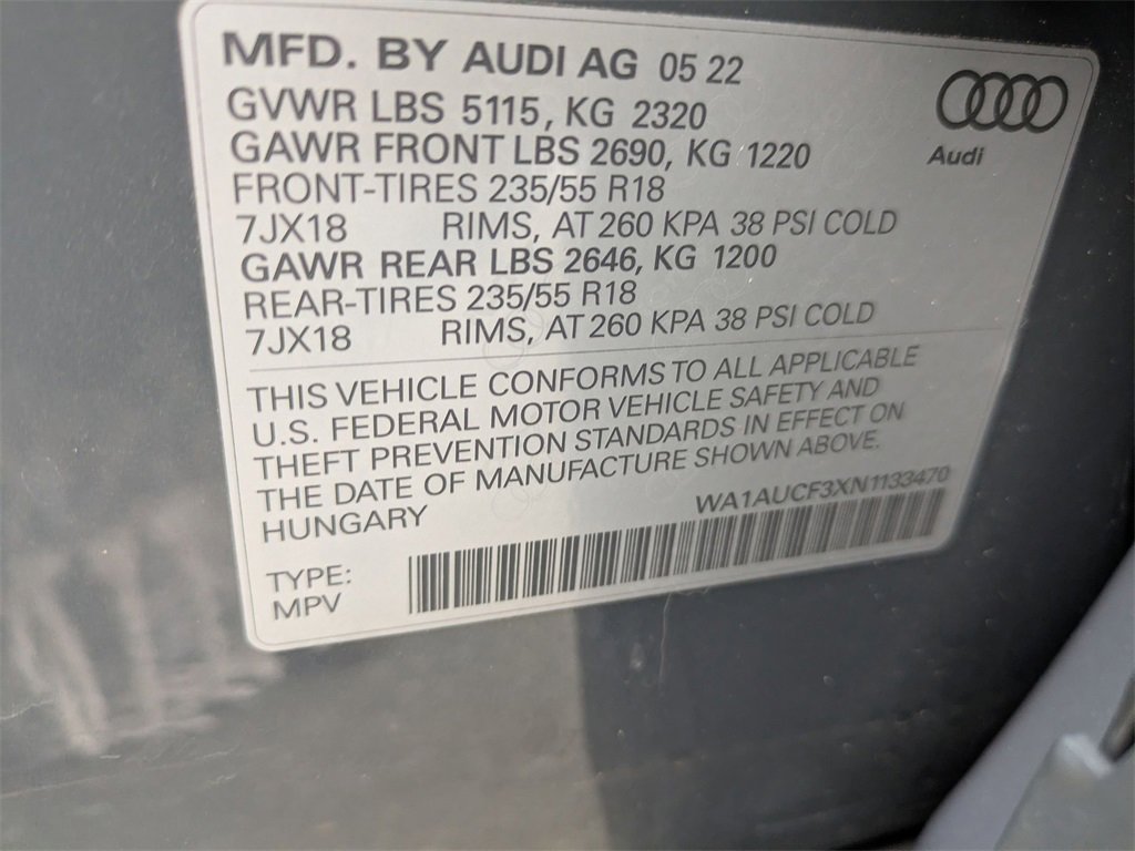 Used 2022 Audi Q3 2.0T Premium image 38