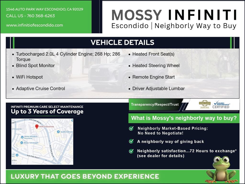 Used 2026 INFINITI QX60 Luxe w/ Cargo Package FWD image 3