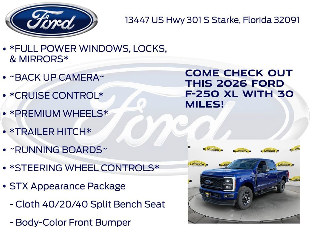 New 2026 Ford F250 XL w/ STX Appearance Package image 10