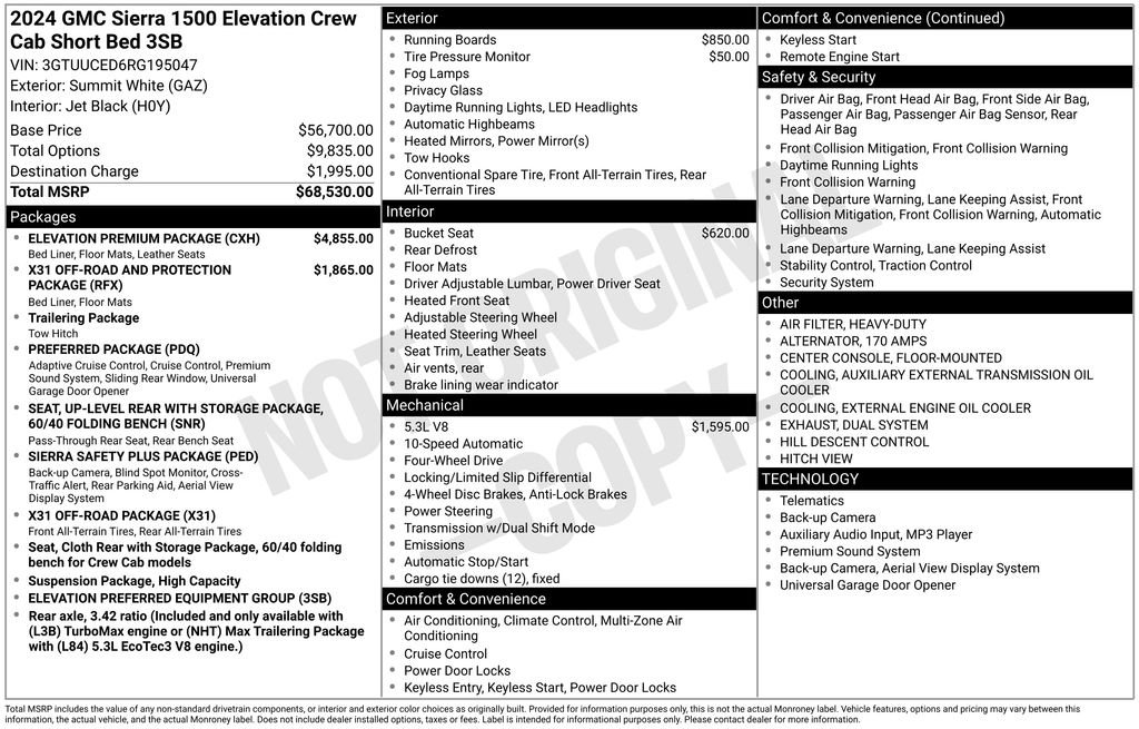 Certified 2024 GMC Sierra 1500 Elevation w/ Elevation Premium Package image 19
