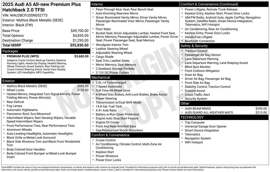 Certified 2025 Audi A5 2.0T Premium Plus w/ Premium Plus image 29