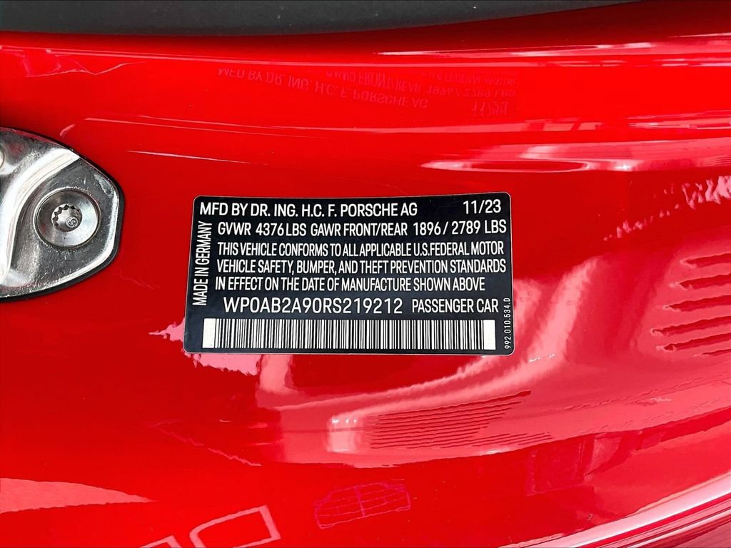 Certified 2024 Porsche 911 Carrera S w/ Sport Package RWD image 26