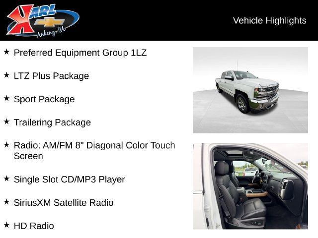 Used 2018 Chevrolet Silverado 1500 LTZ w/ Sport Package AWD/4WD image 2