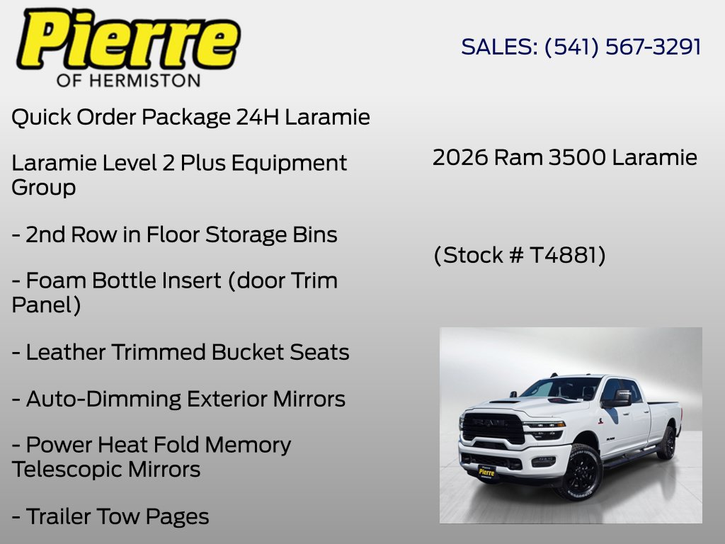 New 2026 RAM 3500 Laramie AWD/4WD image 6
