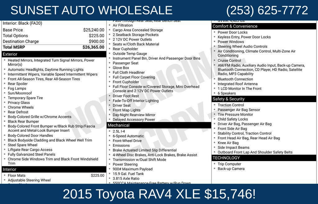 Used 2015 Toyota RAV4 XLE FWD image 40