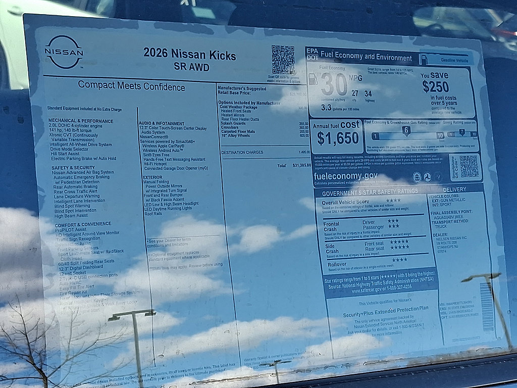 New 2026 Nissan Kicks SR w/ Cold Weather Package AWD/4WD image 11