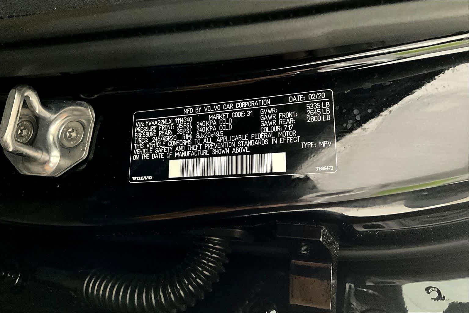 Used 2020 Volvo V90 T6 Cross Country image 30