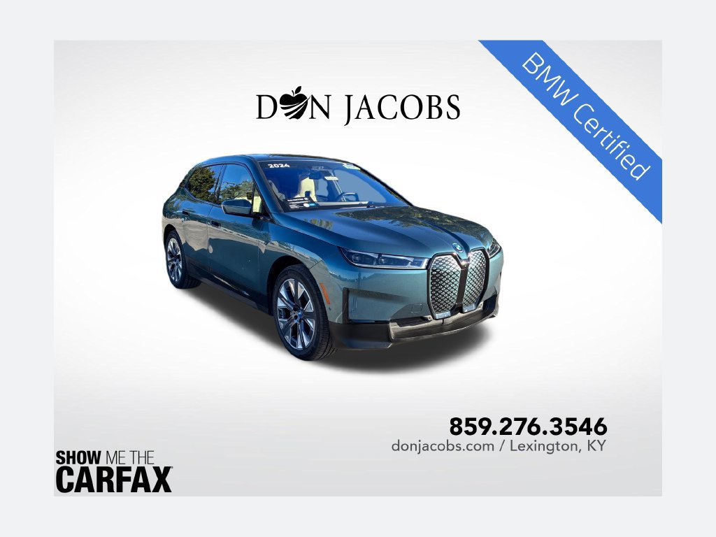 Certified 2024 BMW iX xDrive50 w/ Premium Package