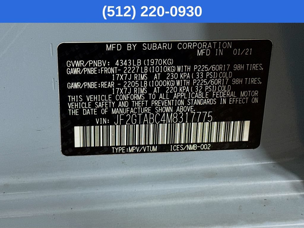 Used 2021 Subaru Crosstrek 2.0i AWD/4WD image 39