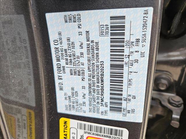 Used 2021 Ford Bronco Sport Big Bend w/ Big Bend Package (96B) AWD/4WD image 24