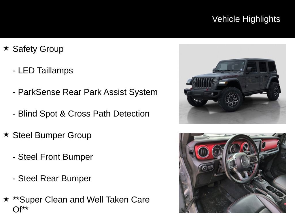 Used 2020 Jeep Wrangler Unlimited Rubicon w/ Uconnect 4C Nav & Sound Group image 20