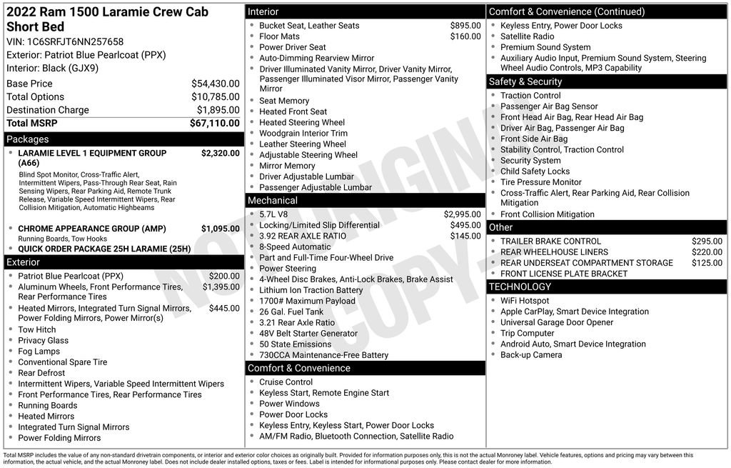 Used 2022 RAM 1500 Laramie image 2
