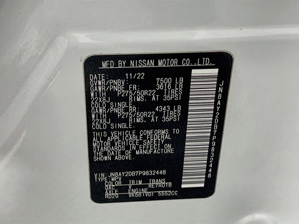 Used 2023 Nissan Armada Platinum w/ Captain's Chairs Package AWD/4WD image 29
