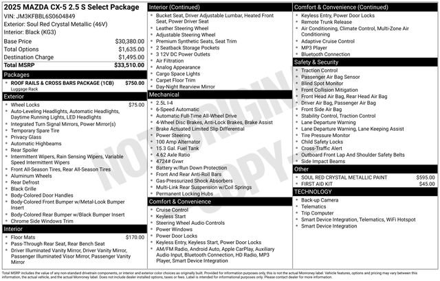 Used 2025 MAZDA CX-5 AWD 2.5 S image 40